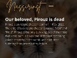 ◼️ Our beloved Pirouz is dead